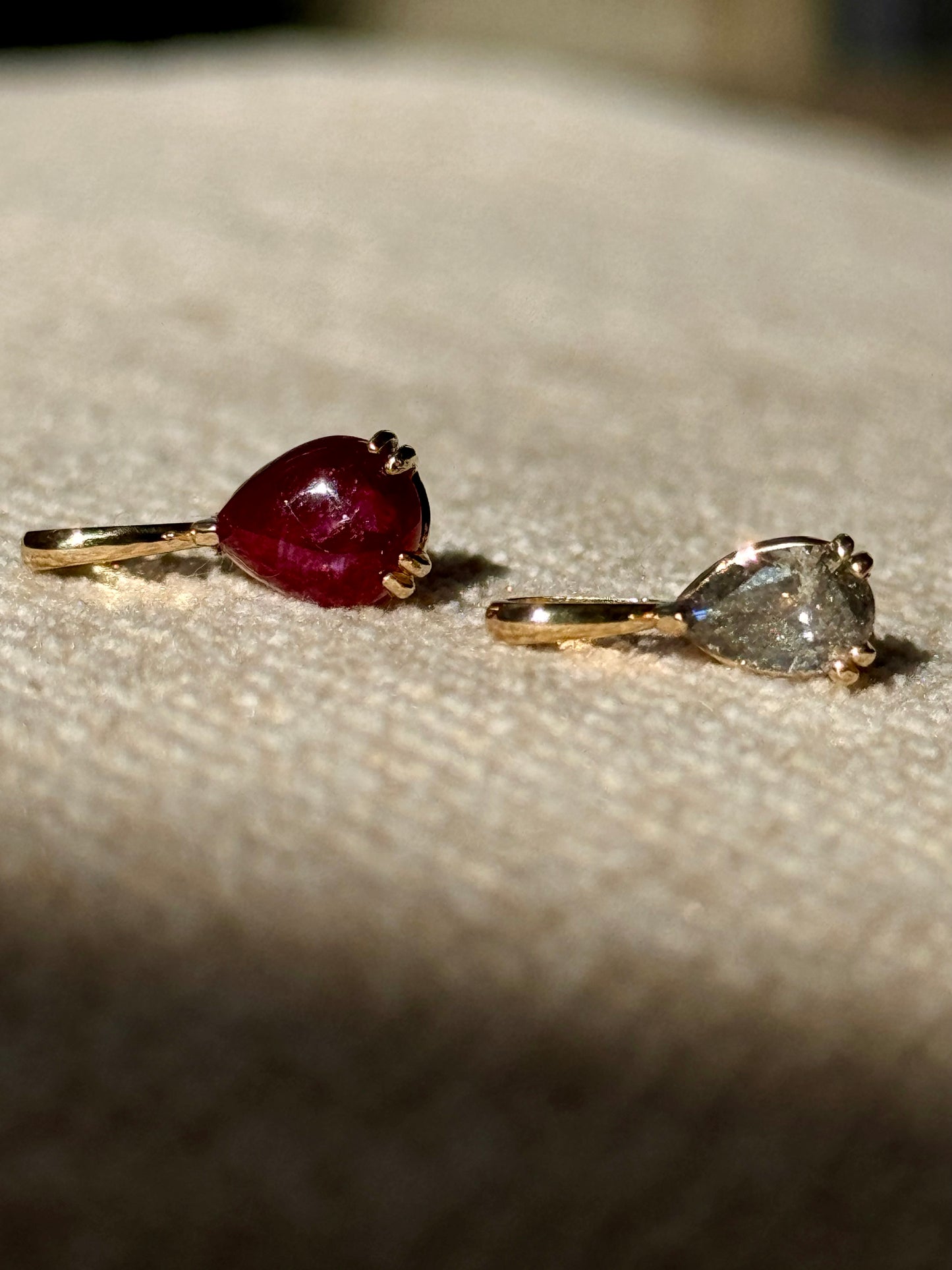 Pear Ruby Pendant