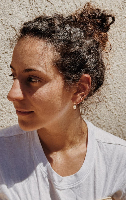 Diamond & Pearl Earrings