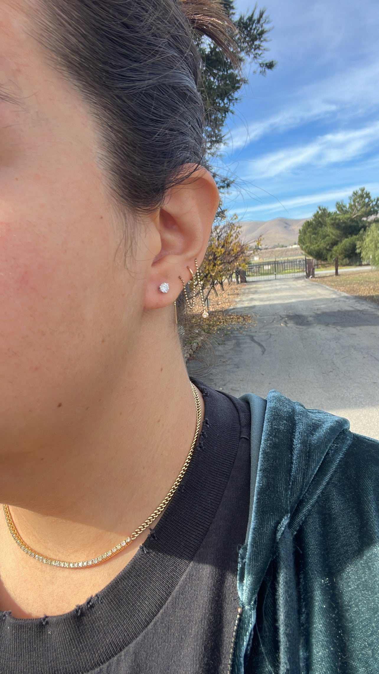Martini Set Diamond Studs