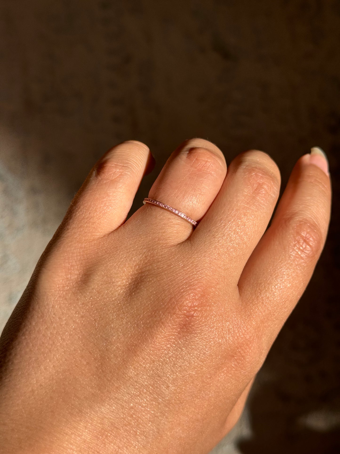 Pink Sapphire Eternity Ring (6)