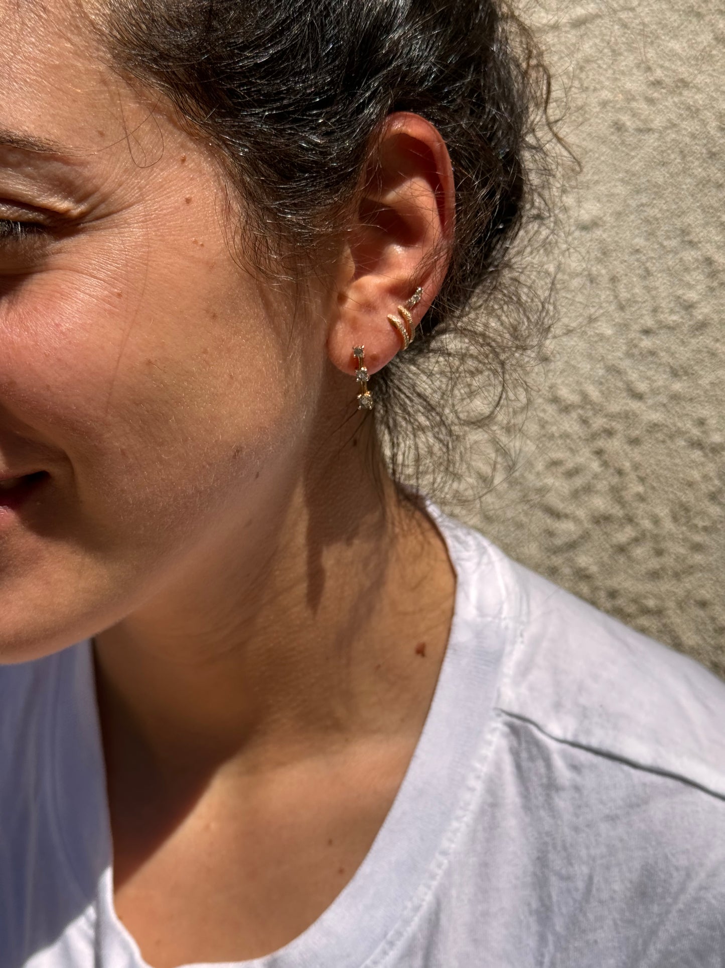 Diamond Line Earrings