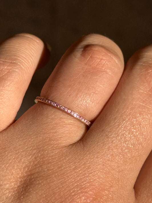 Pink Sapphire Eternity Ring (6)
