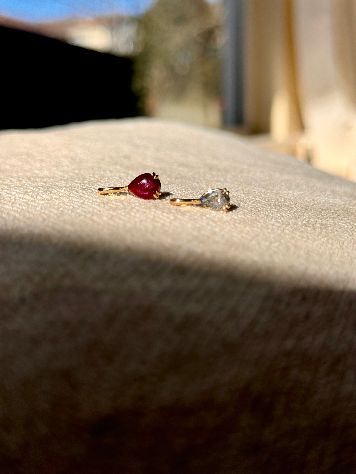 Pear Ruby Pendant