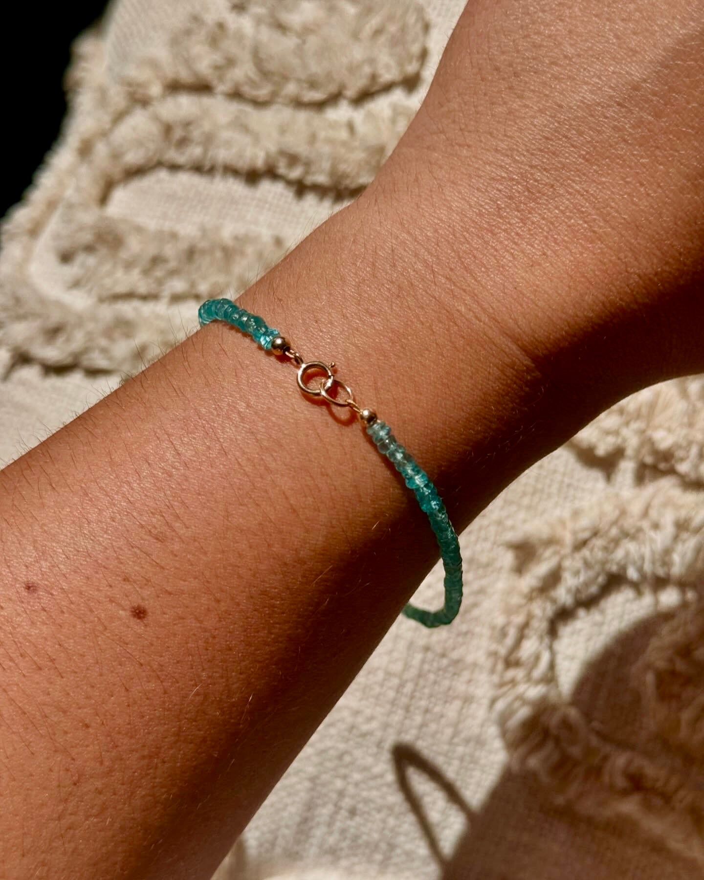 Blue Apatite Anklet