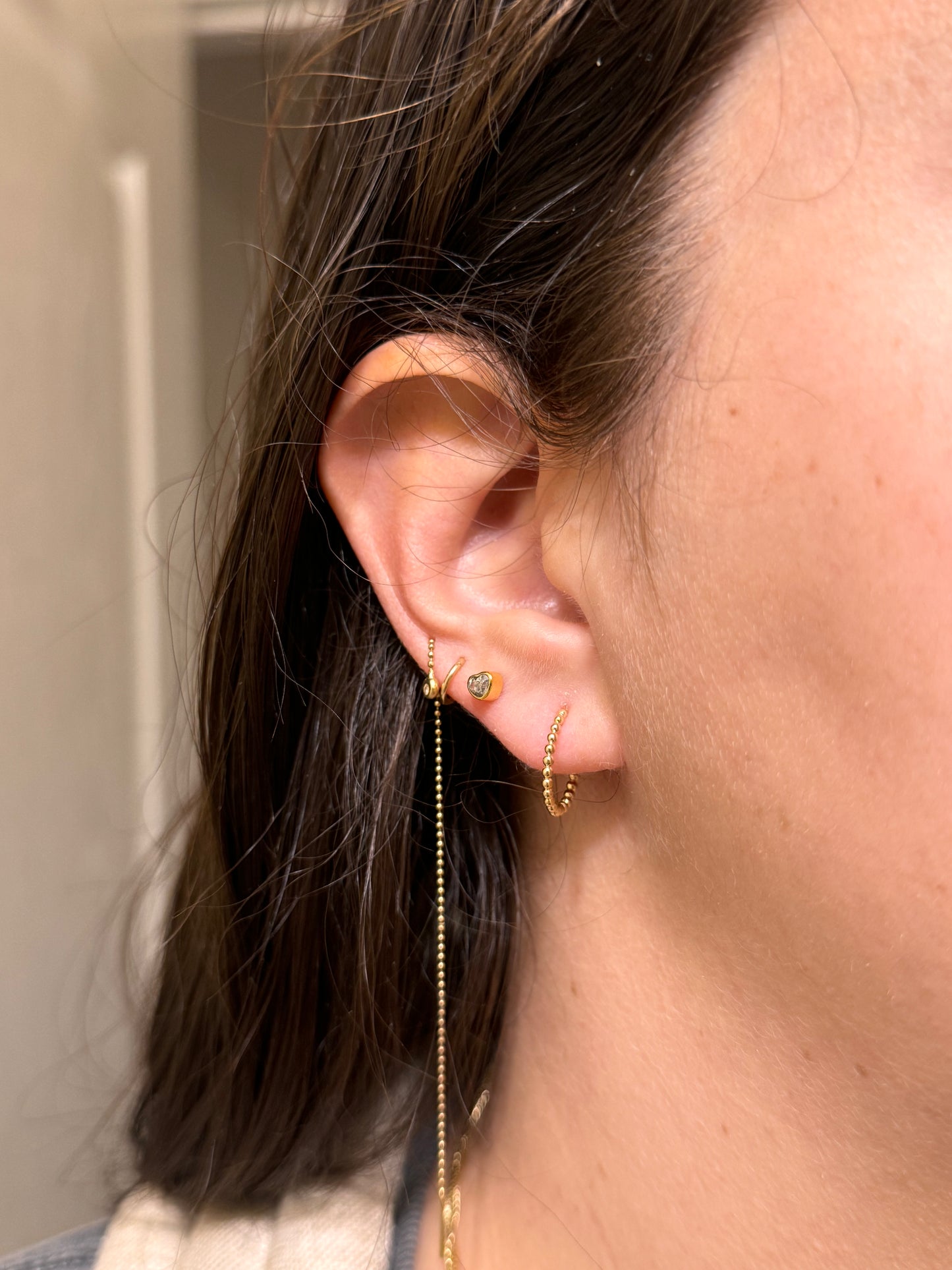 Beaded Hoops