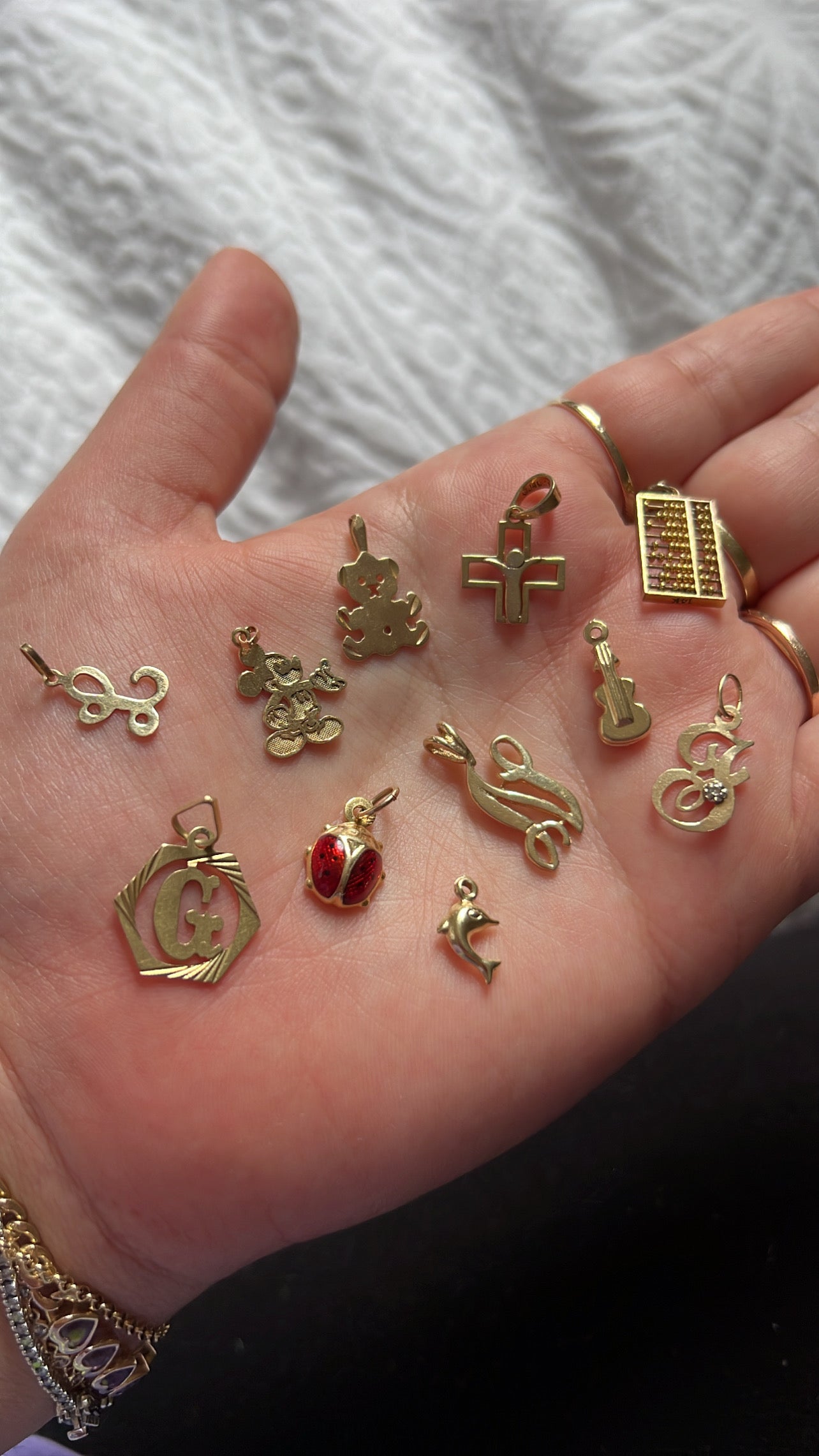 Vintage Initial Charm