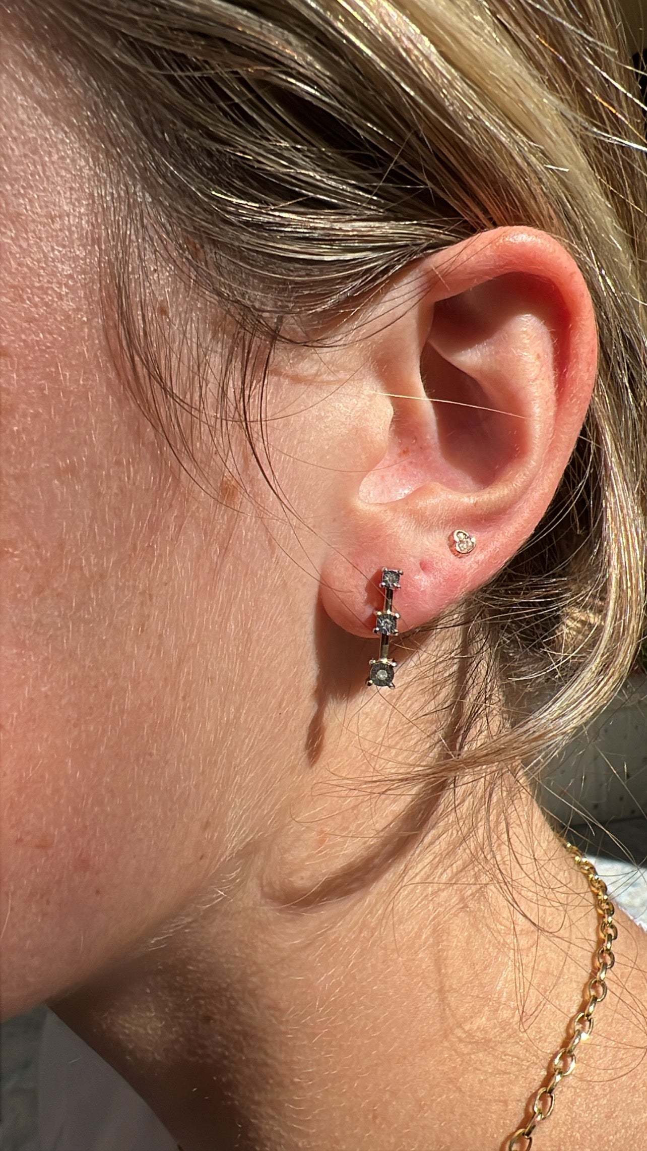 Diamond Line Earrings