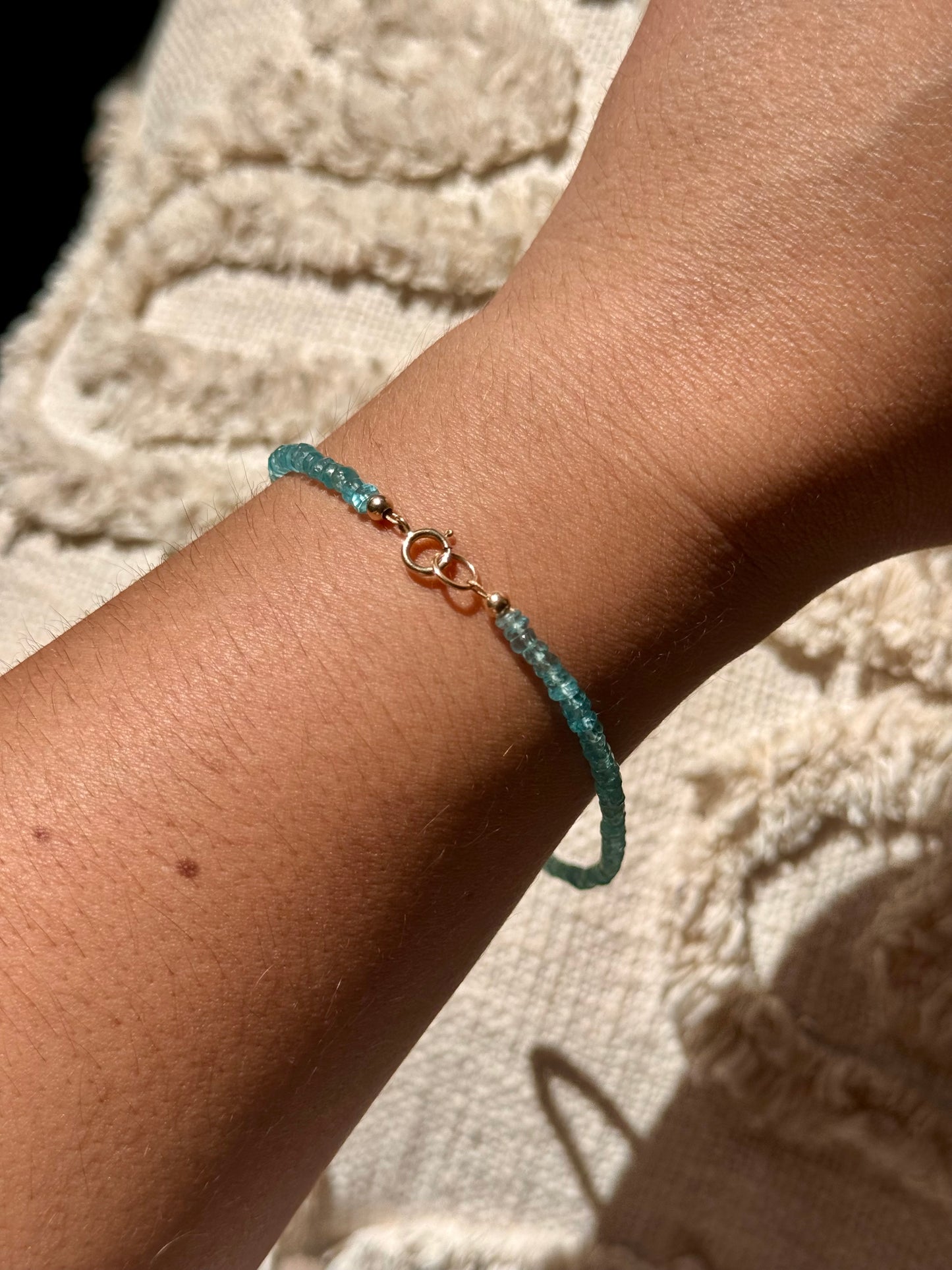 Blue Apatite Anklet