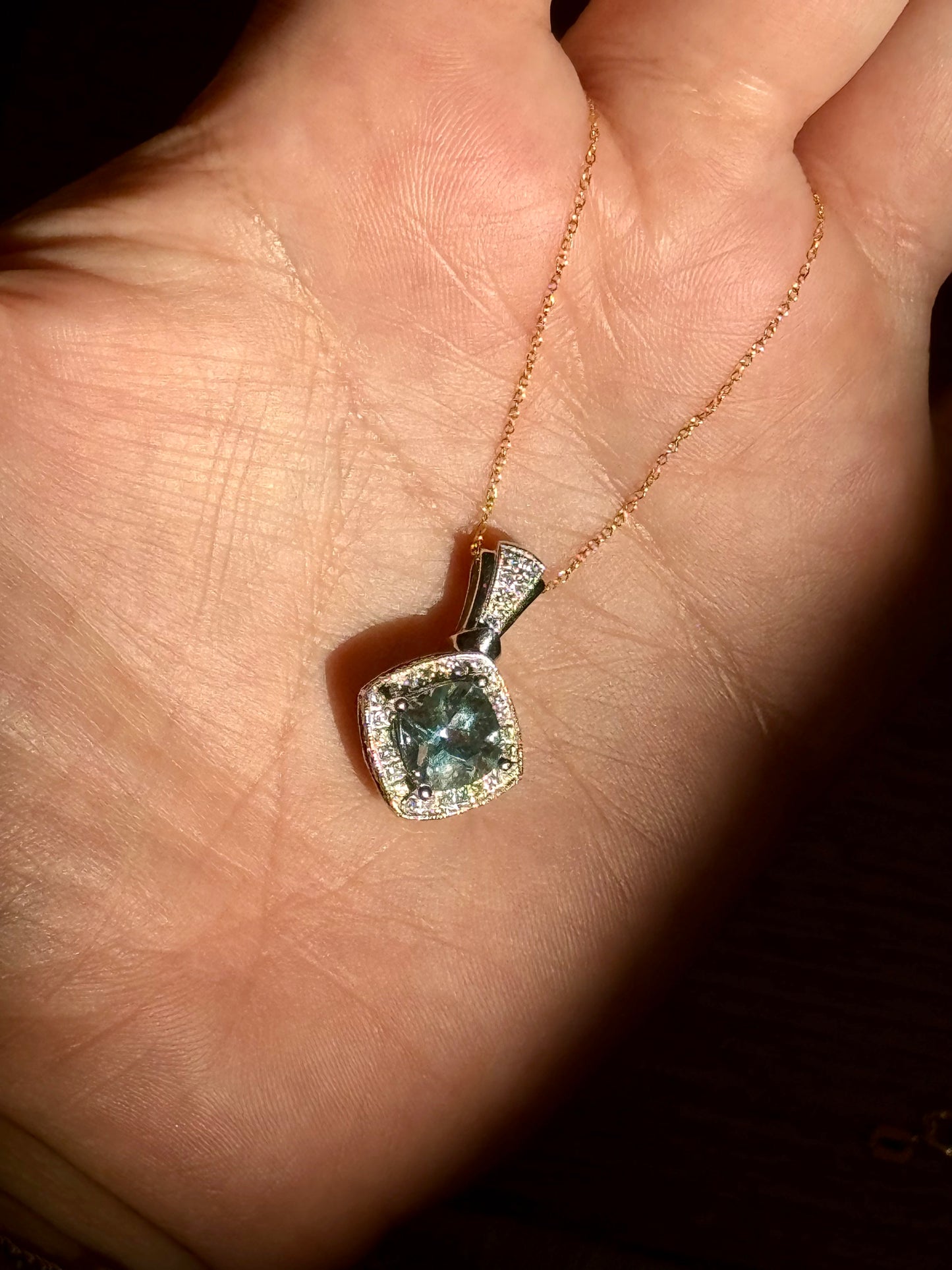 Dreamy Estate Aquamarine Pendant