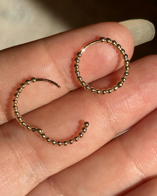 Beaded Hoops