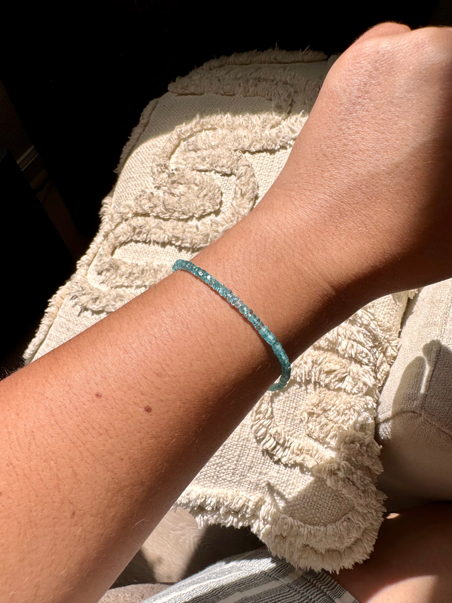 Blue Apatite Anklet