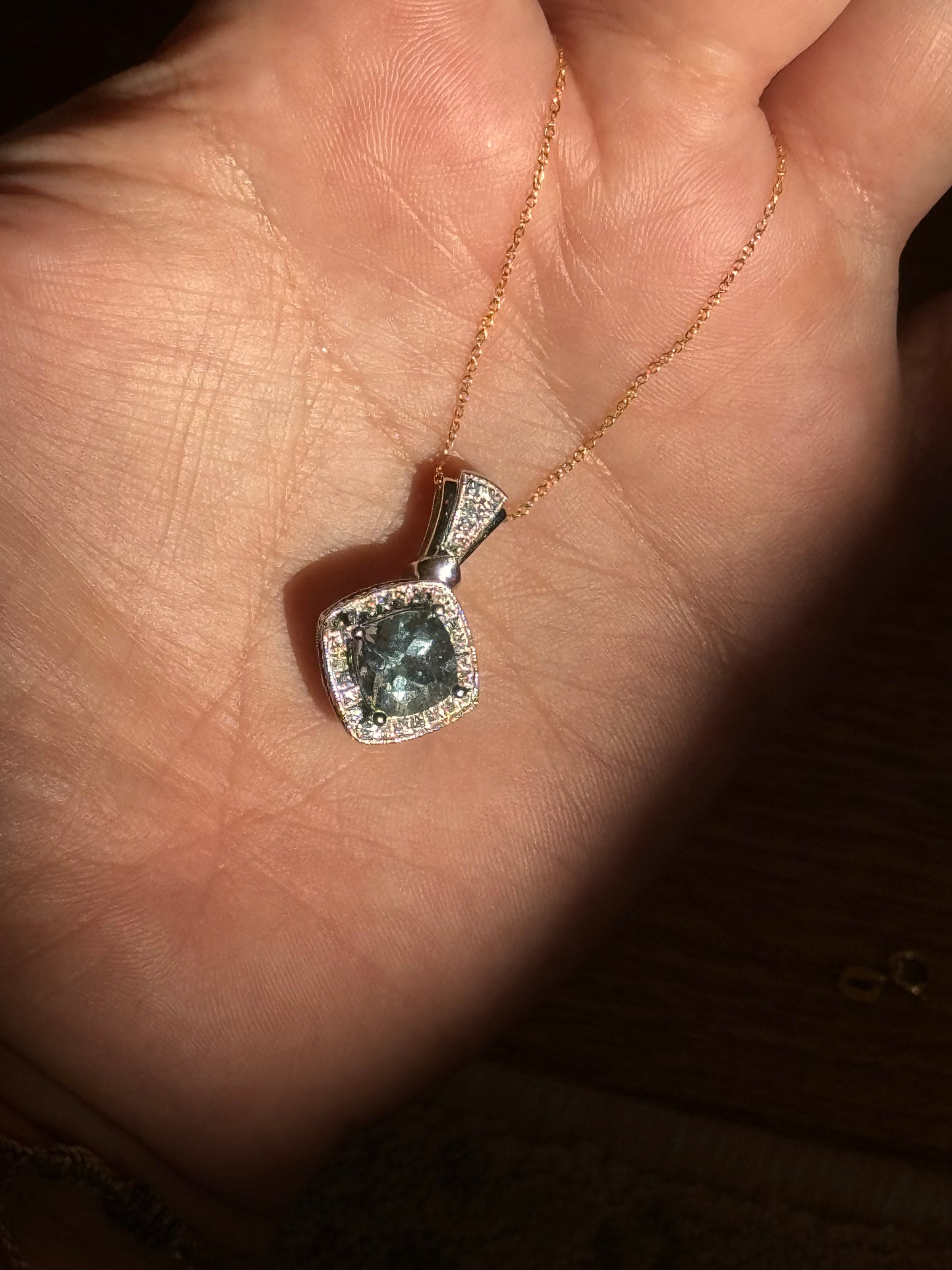 Dreamy Estate Aquamarine Pendant