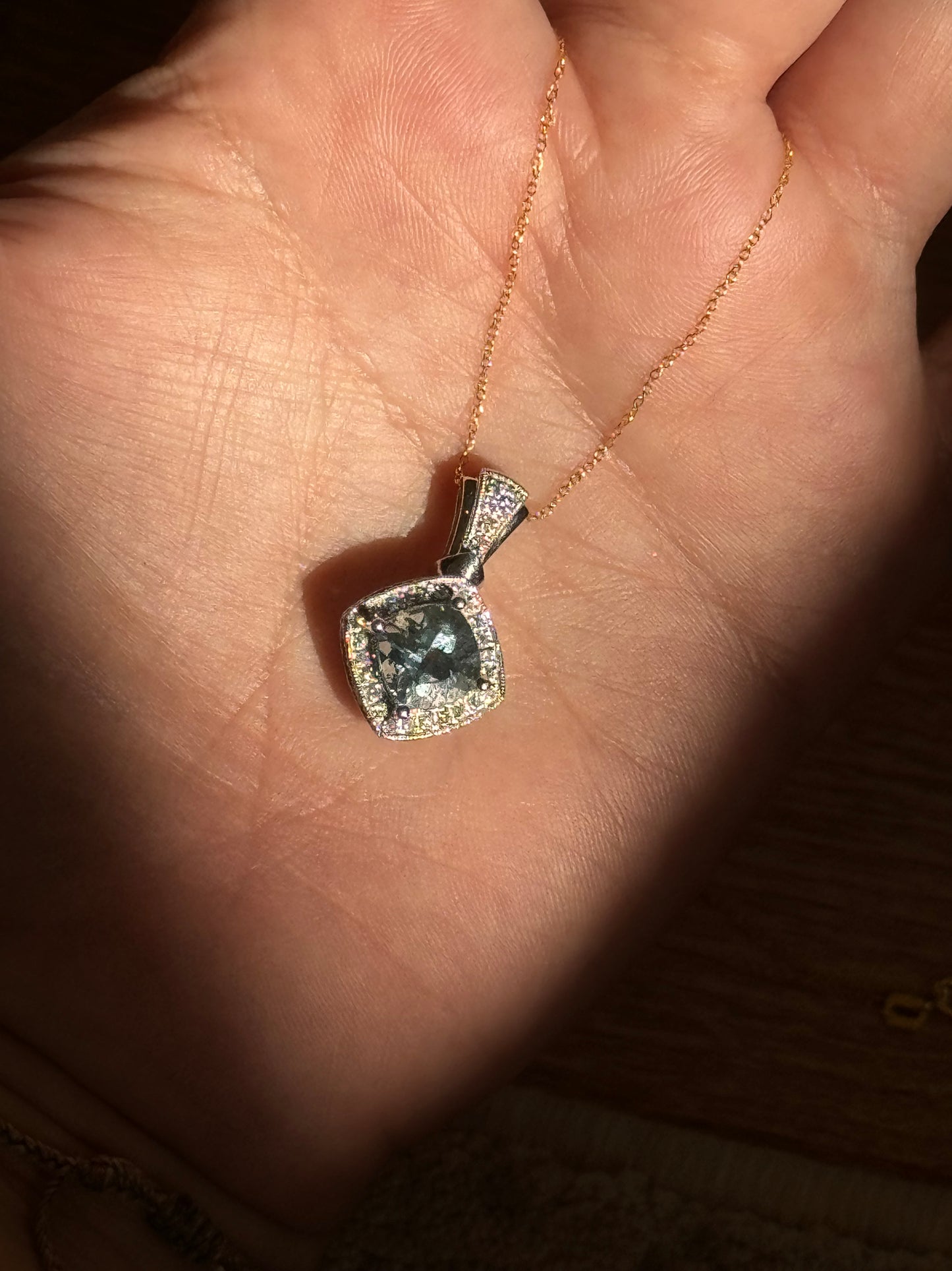 Dreamy Estate Aquamarine Pendant