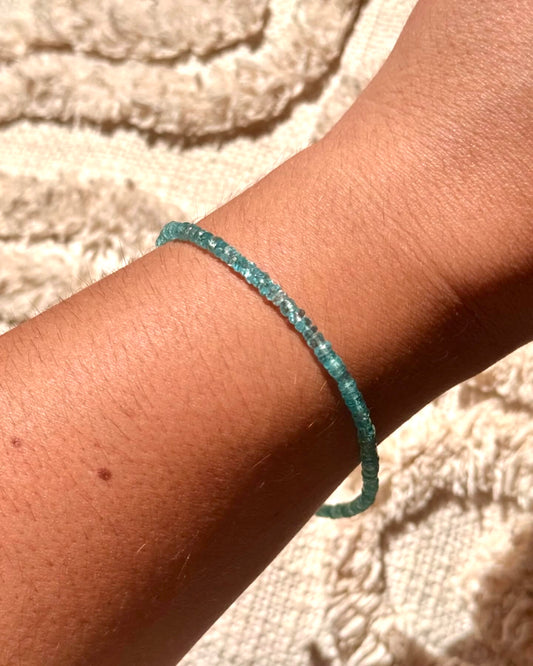 Blue Apatite Anklet