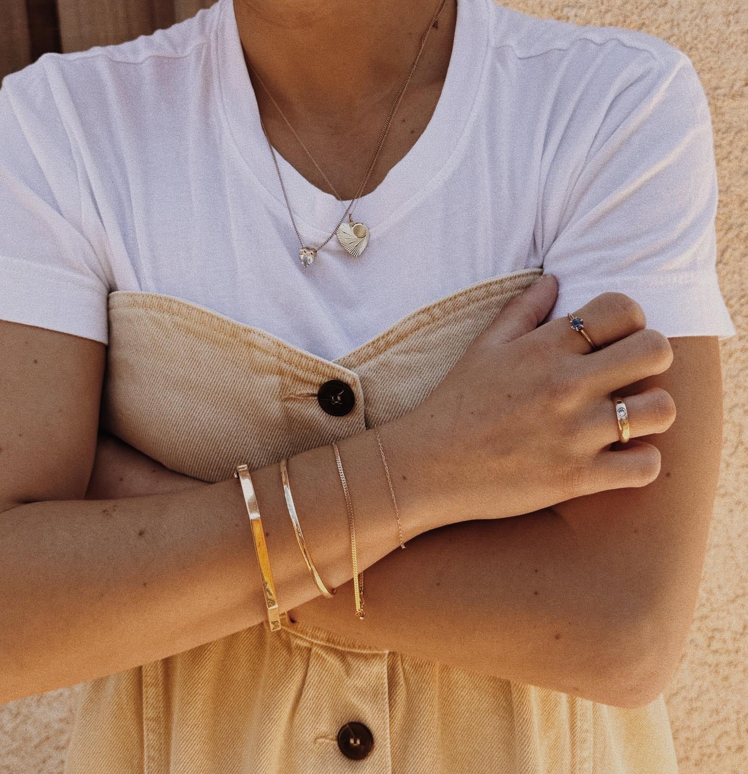 Octagon Bangle Bracelet