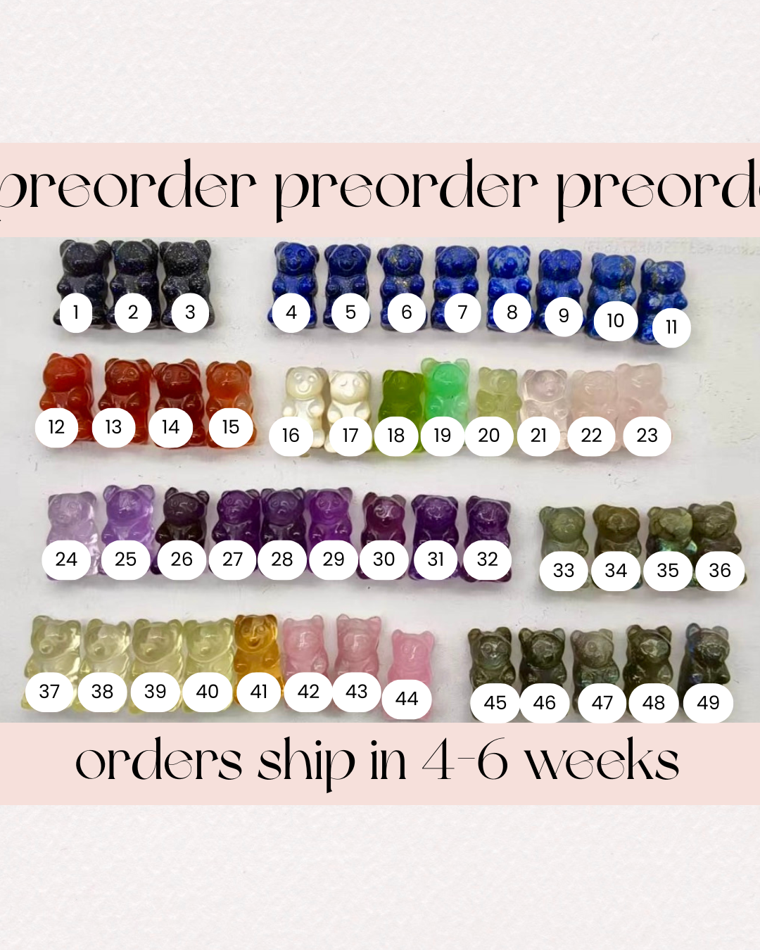 .PREORDER Gummy Bear Charms