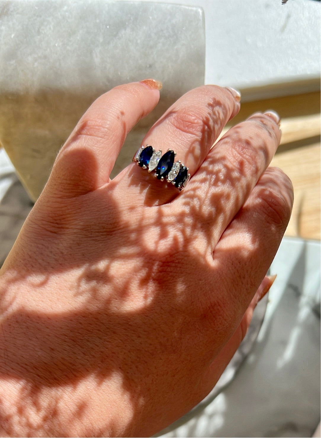 Classic Royal Blue Sapphire Engagement Ring